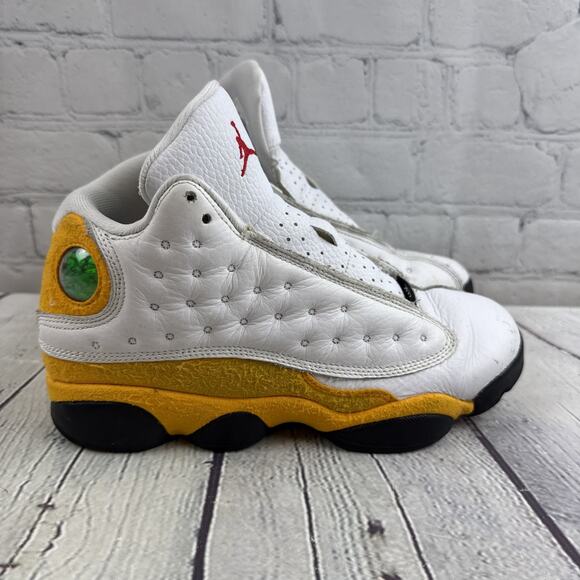 Nike Air Jordan 13 XIII Retro Del Sol Yellow White Size 6Y DJ3003-167 No Laces - Picture 6 of 8